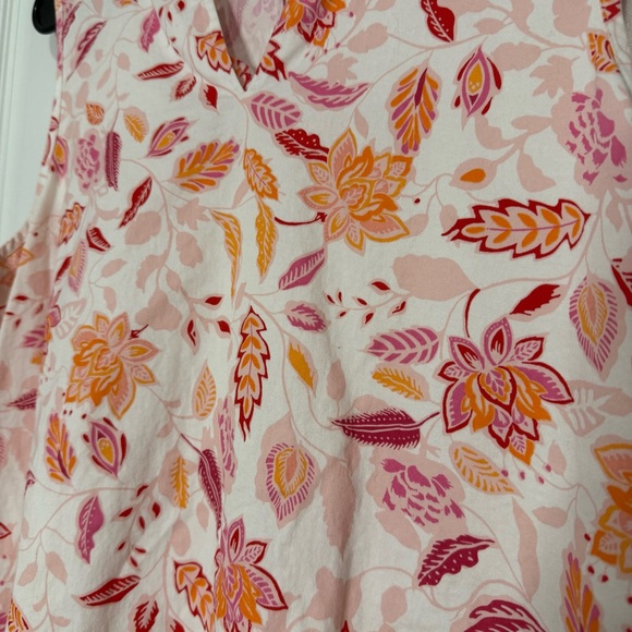 Croft & Barrow Women’s Floral Dress - Pink and Orange - Picture 2 of 6